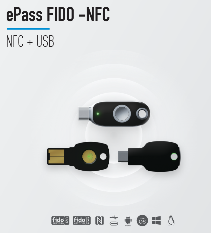 FIDO Security Key ePass FIDO -NFC + USB