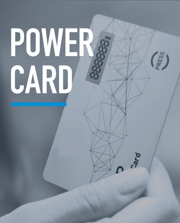 Power Card & Display Card - OTP Display Card, Chip Embedded OTP Card, dCVV Card, Fingerprint Card, Transportation Card, BLE Card, All-in-One Card, QR Display Card